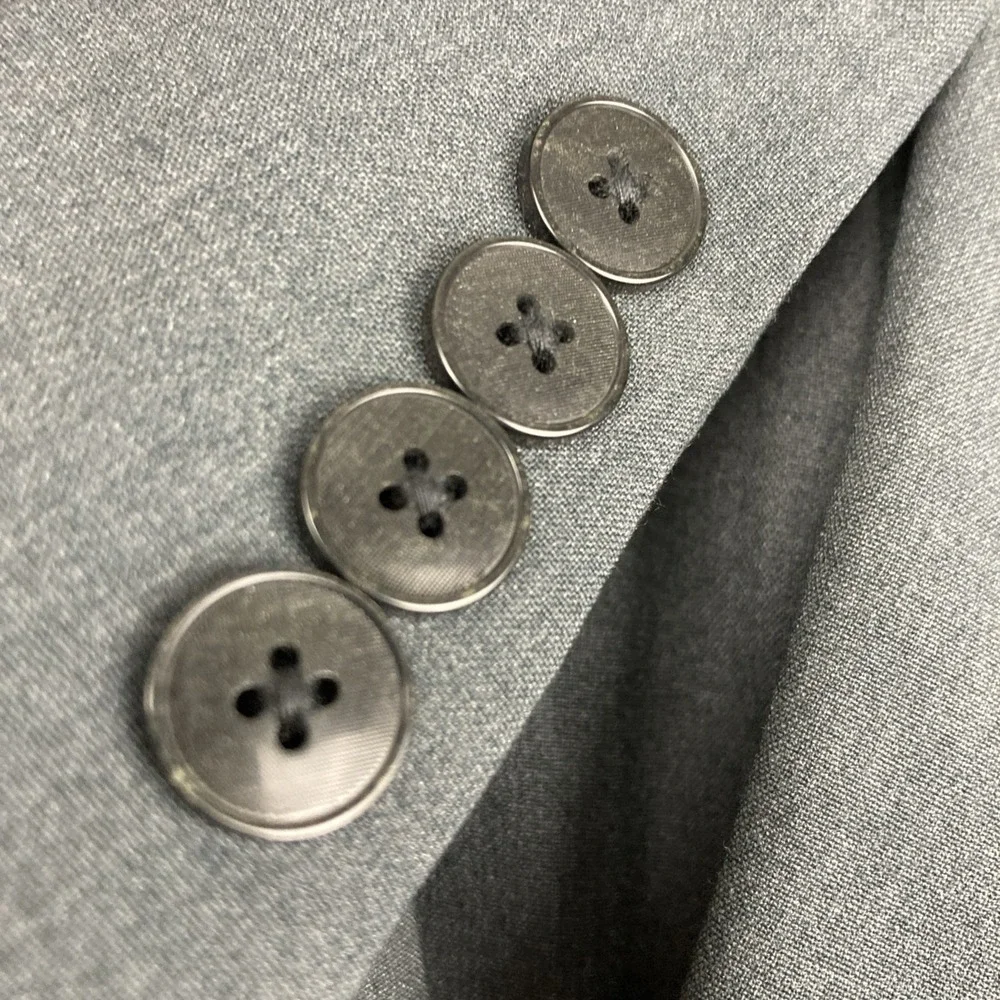 Nautica‎ Mens 2-pc Suit Blazer Jacket 40R Pants 34Wx32L Charcoal